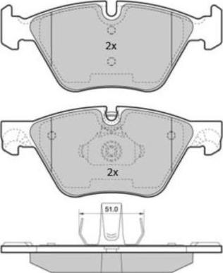 FREMAX FBP-1853 - Bremžu uzliku kompl., Disku bremzes autospares.lv