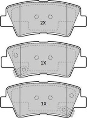 FREMAX FBP-1867 - Тормозные колодки, дисковые, комплект www.autospares.lv