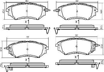 FREMAX FBP-1800 - Brake Pad Set, disc brake www.autospares.lv