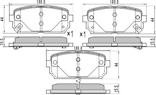 FREMAX FBP-1814 - Bremžu uzliku kompl., Disku bremzes autospares.lv