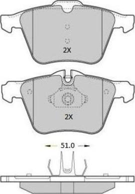 FREMAX FBP-1811 - Тормозные колодки, дисковые, комплект www.autospares.lv