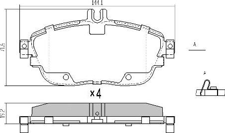 FREMAX FBP-1880 - Bremžu uzliku kompl., Disku bremzes www.autospares.lv