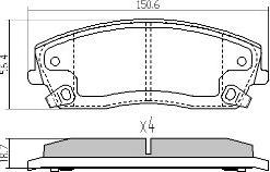 FREMAX FBP-1883 - Bremžu uzliku kompl., Disku bremzes www.autospares.lv