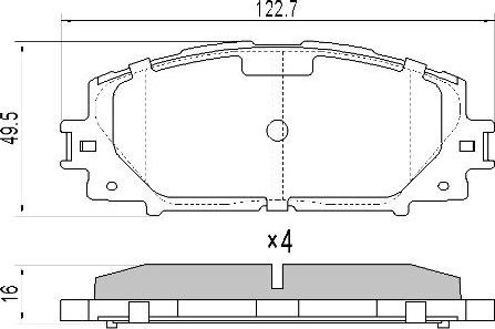 Mintex MDB83003 - Bremžu uzliku kompl., Disku bremzes autospares.lv