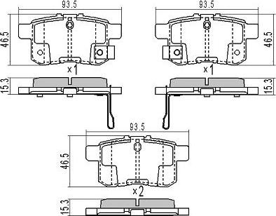 FREMAX FBP-1824 - Bremžu uzliku kompl., Disku bremzes www.autospares.lv