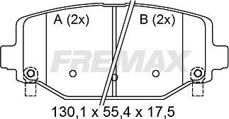 FREMAX FBP-1875 - Bremžu uzliku kompl., Disku bremzes www.autospares.lv