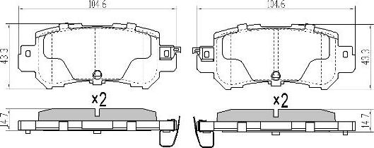 FREMAX FBP-1878 - Brake Pad Set, disc brake www.autospares.lv