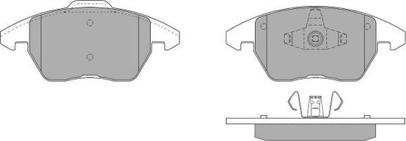 FREMAX FBP-1352 - Тормозные колодки, дисковые, комплект www.autospares.lv