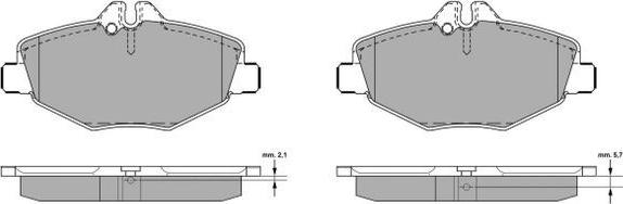 FREMAX FBP-1304 - Тормозные колодки, дисковые, комплект www.autospares.lv