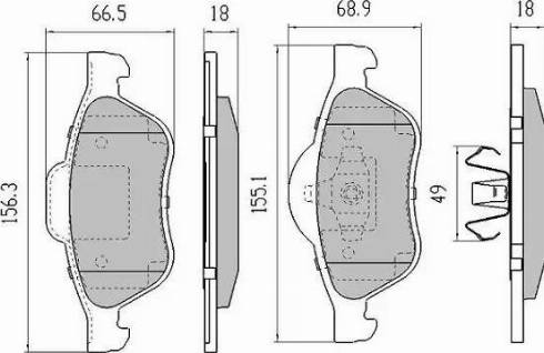 FREMAX FBP-1251-01 - Bremžu uzliku kompl., Disku bremzes www.autospares.lv