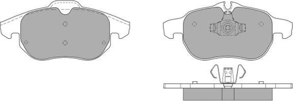 FREMAX FBP-1265 - Тормозные колодки, дисковые, комплект www.autospares.lv