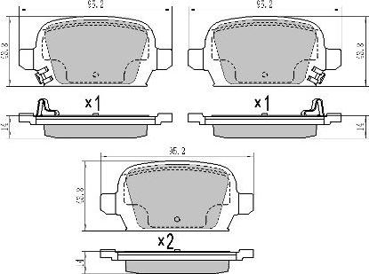 FREMAX FBP-1209 - Bremžu uzliku kompl., Disku bremzes www.autospares.lv