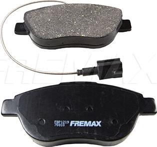 FREMAX FBP-1219 - Тормозные колодки, дисковые, комплект www.autospares.lv