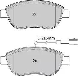 FREMAX FBP-1220 - Тормозные колодки, дисковые, комплект www.autospares.lv