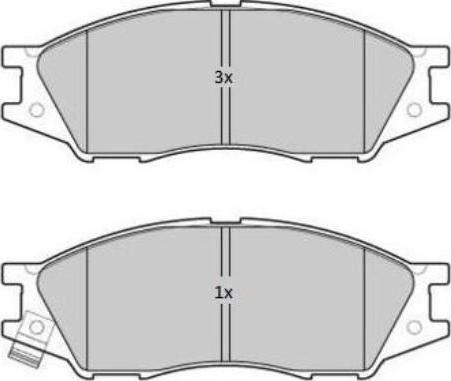 FREMAX FBP-1796 - Тормозные колодки, дисковые, комплект www.autospares.lv