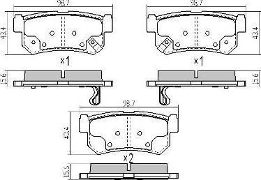 FREMAX FBP-1797 - Bremžu uzliku kompl., Disku bremzes www.autospares.lv