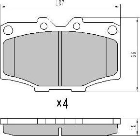 Stark SKBP-0011582 - Bremžu uzliku kompl., Disku bremzes www.autospares.lv