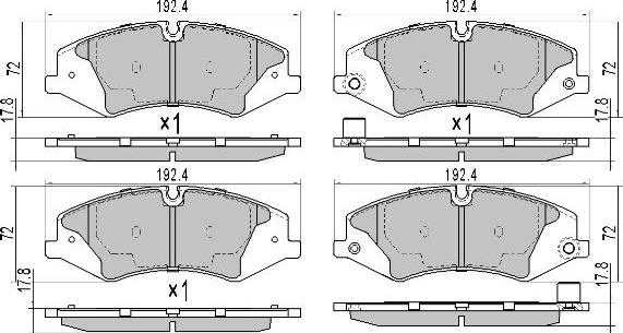 FREMAX FBP-1746 - Bremžu uzliku kompl., Disku bremzes www.autospares.lv