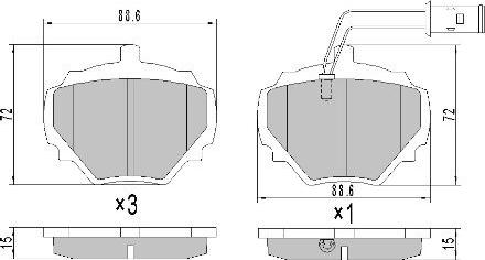 FREMAX FBP-1751 - Тормозные колодки, дисковые, комплект www.autospares.lv