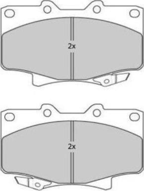 Pemebla JAPPA-255AF - Brake Pad Set, disc brake www.autospares.lv