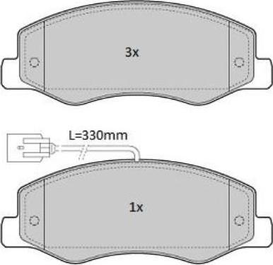 4X4 ESTANFI EST-51-01-106 - Bremžu uzliku kompl., Disku bremzes autospares.lv