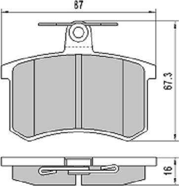 FREMAX FBP-1767 - Bremžu uzliku kompl., Disku bremzes www.autospares.lv