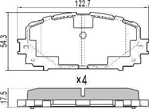 FREMAX FBP-1708 - Bremžu uzliku kompl., Disku bremzes autospares.lv