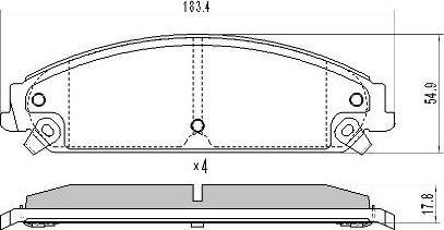 FREMAX FBP-1703 - Bremžu uzliku kompl., Disku bremzes www.autospares.lv