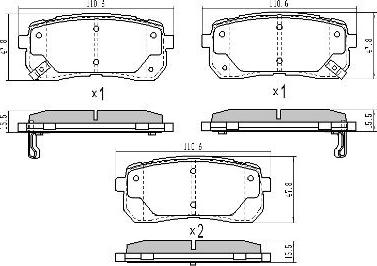 FREMAX FBP-1712 - Bremžu uzliku kompl., Disku bremzes www.autospares.lv