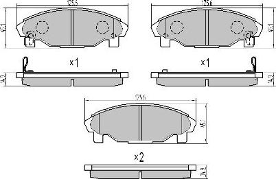 FREMAX FBP-1780 - Bremžu uzliku kompl., Disku bremzes www.autospares.lv