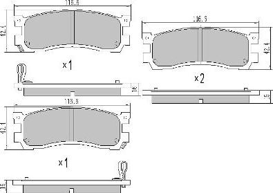 FREMAX FBP-1781 - Bremžu uzliku kompl., Disku bremzes www.autospares.lv