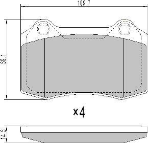 FREMAX FBP-1783 - Тормозные колодки, дисковые, комплект www.autospares.lv