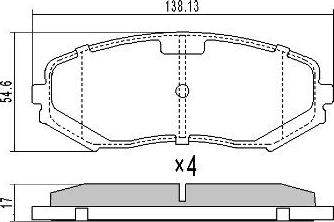 FREMAX FBP-1735 - Bremžu uzliku kompl., Disku bremzes www.autospares.lv