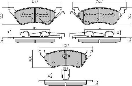 FREMAX FBP-1731 - Bremžu uzliku kompl., Disku bremzes www.autospares.lv