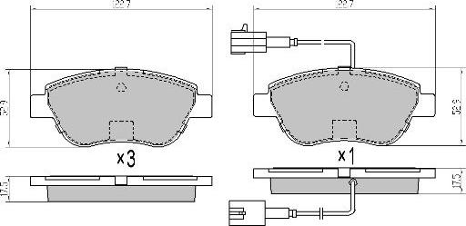 FREMAX FBP-1726 - Bremžu uzliku kompl., Disku bremzes www.autospares.lv