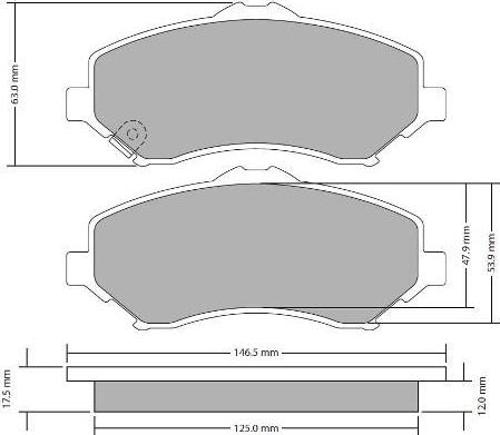 FREMAX FBP-1727 - Bremžu uzliku kompl., Disku bremzes www.autospares.lv