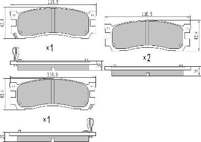 FREMAX FBP-1774 - Bremžu uzliku kompl., Disku bremzes www.autospares.lv