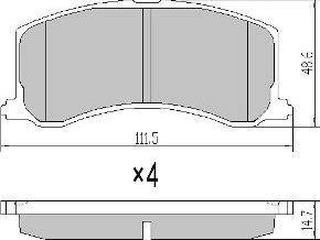 FREMAX FBP-1775 - Тормозные колодки, дисковые, комплект www.autospares.lv