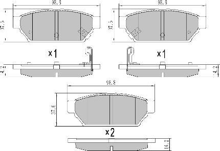 FREMAX FBP-1771 - Тормозные колодки, дисковые, комплект www.autospares.lv