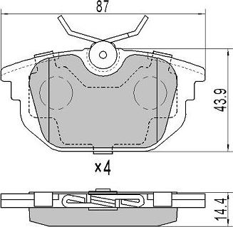 FREMAX FBP-1778 - Bremžu uzliku kompl., Disku bremzes www.autospares.lv