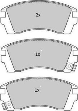 FREMAX FBP-1772 - Brake Pad Set, disc brake www.autospares.lv