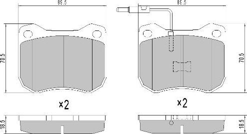 FREMAX FBP-2653 - Bremžu uzliku kompl., Disku bremzes www.autospares.lv