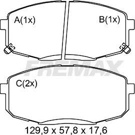 FREMAX FBP-2602 - Bremžu uzliku kompl., Disku bremzes www.autospares.lv