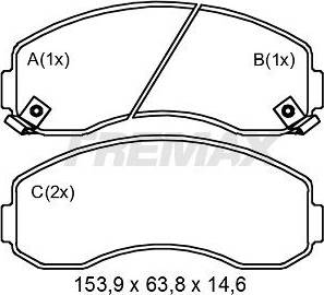 FREMAX FBP-2063 - Bremžu uzliku kompl., Disku bremzes www.autospares.lv