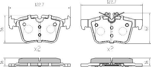 FREMAX FBP-2001 - Brake Pad Set, disc brake www.autospares.lv