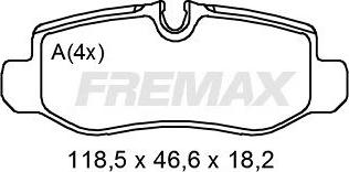 FREMAX FBP-2010 - Bremžu uzliku kompl., Disku bremzes www.autospares.lv