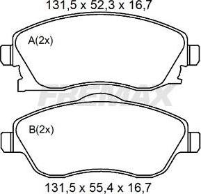 FREMAX FBP-2026 - Bremžu uzliku kompl., Disku bremzes www.autospares.lv