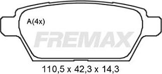 FREMAX FBP-2191 - Bremžu uzliku kompl., Disku bremzes www.autospares.lv