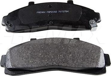 FREMAX FBP-2192 - Brake Pad Set, disc brake www.autospares.lv