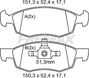 FREMAX FBP-2142 - Bremžu uzliku kompl., Disku bremzes www.autospares.lv